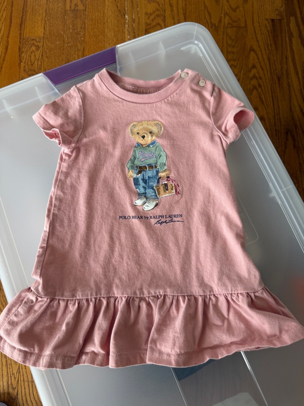 NWT Polo Bear by Ralph Lauren Baby Dress